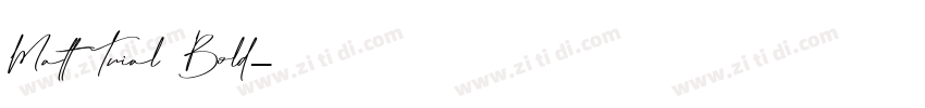 Matt_Trial Bold字体转换